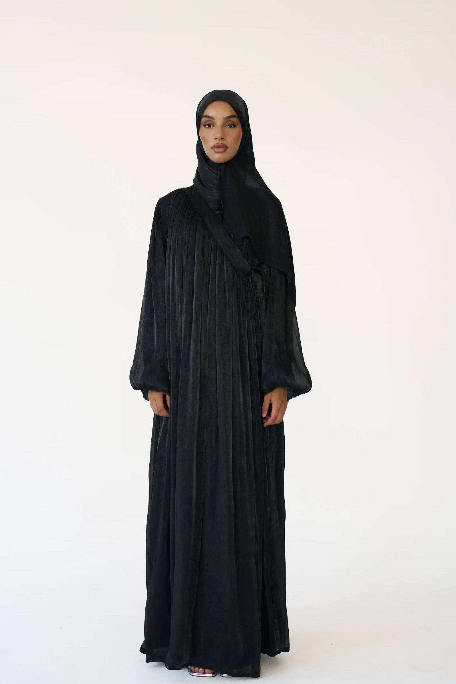 Black Wrap Maxi Dress