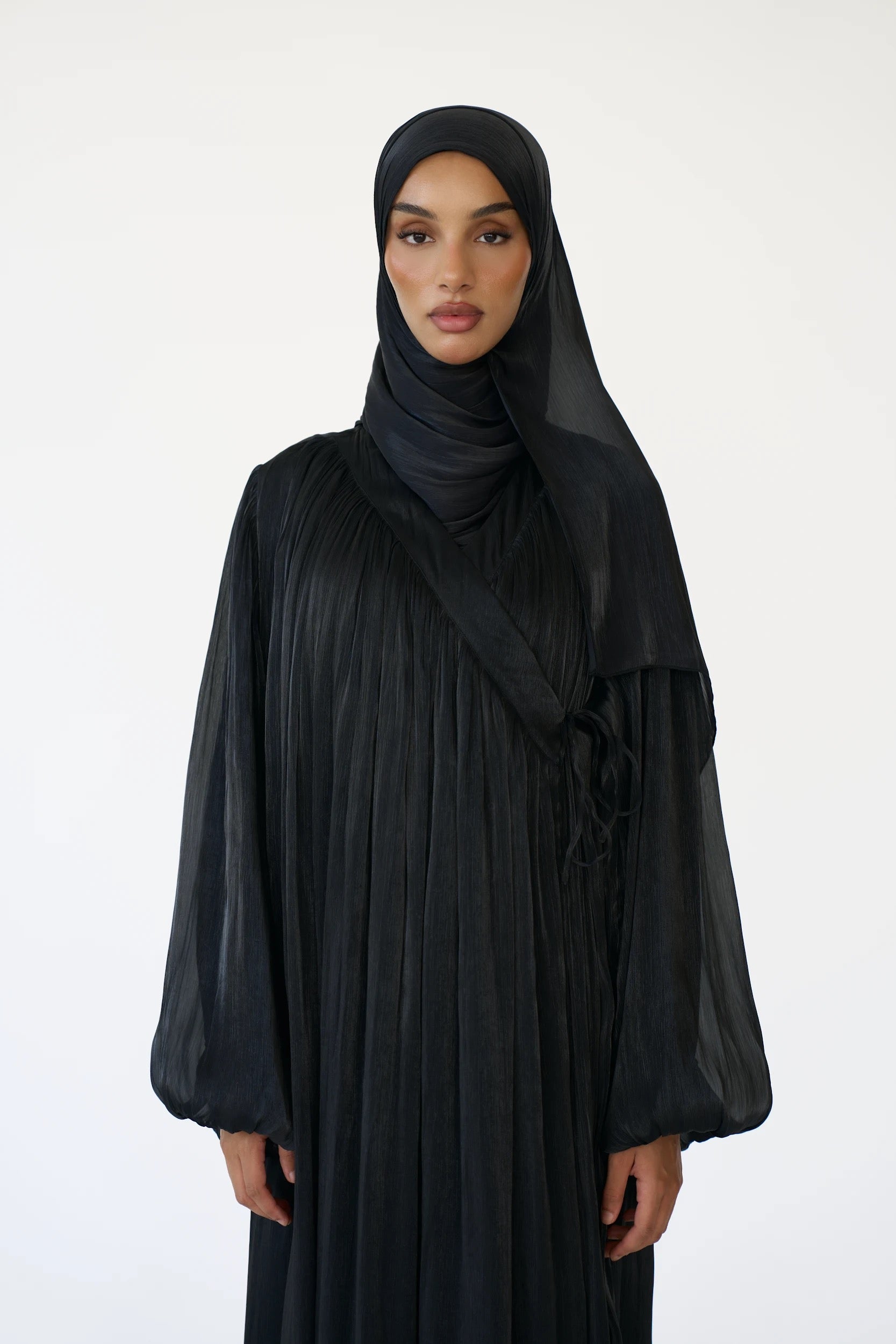 Black Wrap Maxi Dress