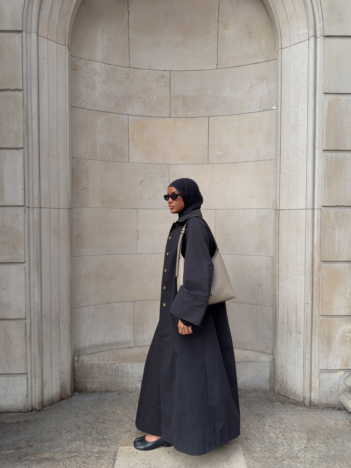 Black Maxi Trench Coat